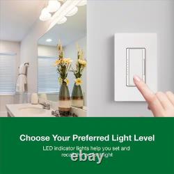 Maestro LED+ Dimmer Switch for Dimmable LED Bulbs, 150WithSingle-Pole or Multi-Loc