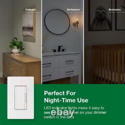 Maestro LED+ Dimmer Switch for Dimmable LED Bulbs, 150WithSingle-Pole or Multi-Loc