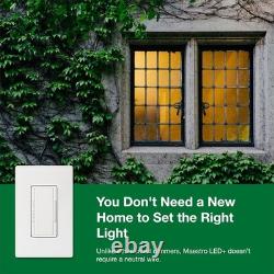 Maestro LED+ Dimmer Switch for Dimmable LED, Halogen and Incandescent Bulbs