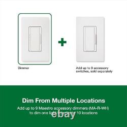 Maestro LED+ Dimmer Switch for Dimmable LED, Halogen and Incandescent Bulbs