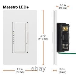 Maestro LED+ Dimmer Switch for Dimmable LED, Halogen and Incandescent Bulbs