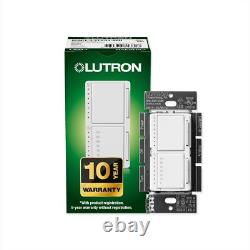 Maestro LED+ Dual Dimmer and Timer Switch for Lights or Fans 75-Watt LED Bul