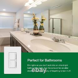 Maestro LED+ Dual Dimmer and Timer Switch for Lights or Fans 75-Watt LED Bul