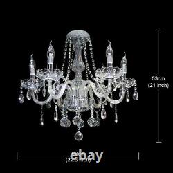 Maria Theresa Crystal Chandelier Light Clear Glass K9 Crystal Light Fixture