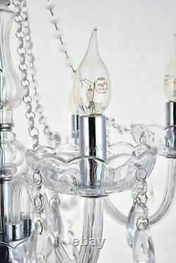 Maria Theresa Crystal Chandelier Light Clear Glass K9 Crystal Light Fixture