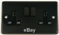 Matt Black CFB Light Switches, Plug Sockets, Dimmers, Cooker, Fuse, BT, TV, RJ45