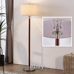 Modern Floor Lamp with Dimmer Switch and LED Bulb, Mid Century Lamp with Line