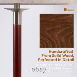 Modern Floor Lamp with Dimmer Switch and LED Bulb, Mid Century Lamp with Line