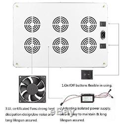 Morsen MAX12 Super Bright led grow Light 3600W with On Off Dimmer Switch