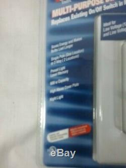 NEW Commercial Electric Multi-Purpose Dimmer Switch White Night Light 731-638