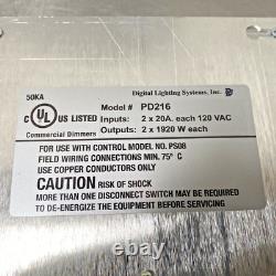 NEW Digital Lighting Systems PD216-AN10 Power Dimmer 2 Circuit, 20A, 120V