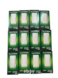 NEW Lutron Maestro 3 Way Multi Dimmer LED (MACL-153MR-WH) (12-PACK)