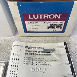 NEW Lutron NTGRX-2B-SL-WH Dimmer Switch