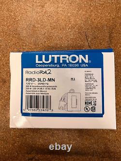 NIB Lutron RadioRa2 Tabletop Lamp Dimmer Midnight Black RRD-3LD-MN R3 120V