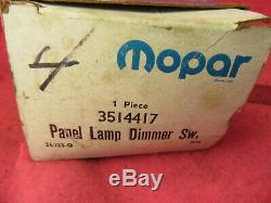 NOS Mopar 1968-70 Charger Roadrunner GTX Dodge B-Body Dimmer Dash Switch lamp