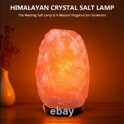Natural Himalayan Salt Lamp Rock Shape Crystal Lamp Dimmer Switch Night Light AU