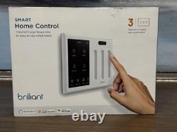 New Brilliant F3, 3-Switch Panel Smart Home Model BHA 120US-WH3 G3