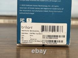 New Brilliant F3, 3-Switch Panel Smart Home Model BHA 120US-WH3 G3