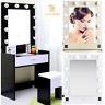 New Holywood Light Up Vanity Dressing Table Wall Makeup Mirror Dimmer Switch