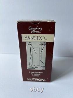 New set Of 10 Maestro Symphony Series Lutron Dimmer light switch Ivory