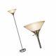 Oneach Modern Torchiere Floor Lamp 150-watt Light With Frosted Glass Shade Fo