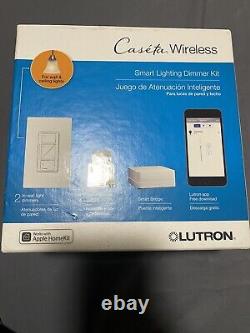 Open Box Never Used Lutron Caseta Wireless Dimmer Kit WithSmart Bridge (2 Dimmers)
