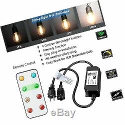Outdoor Dimmer for String Lights, 180W Max Power Outdoor Dimmer Switch, Wirele