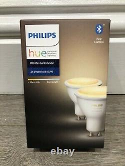 PHILIPS HUE White Ambience Smart Lighting Kit Bridge + GU10x6 + Dimmer Switch