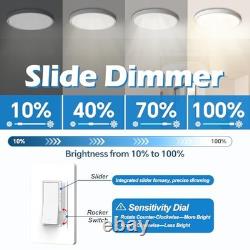 Pack Slide Dimmer Light Switch, Single Pole or 3-Way LED Dimmer Switch, for 10