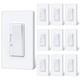 Pack Super Slim Digital Dimmer Light Switch, Quiet Rocker, Max 300w Led, 10