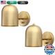 Pathson Set Of 2 Hardwired Wall Sconce Dimmer Switch Brass Finish Wall Light