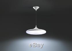 Philips 4076130P7 Hue LED Pendant Light with Dimmer Switch, All White Shades, Con