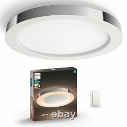 Philips Hue Adore Bathroom Ceiling Light Ambiance Round Dimmable Control Chrome