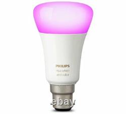 Philips Hue Richer Colours B22 BC Bayonet White Colour Ambience Starter Kit