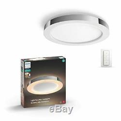 Philips Hue White Ambiance Adore Smart Flushmount Light + Dimmer Switch Requi