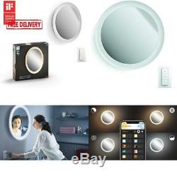 Philips Hue White Ambiance Adore Smart Lighted Mirror With Dimmer Switch Requir