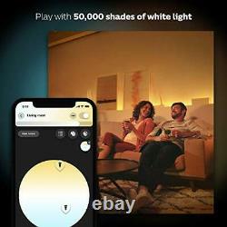 Philips Hue White Ambiance Starter Kit, Smart Bulb 3 Pack LED E27 Edison Screw