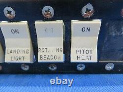 Piper PA-28-140 Cherokee Switch Panel Dimmer, Pitot Heat, Lights (1020-14)
