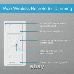 Plug-In Smart Lamp Dimmer with Pico Remote 100W LED Control Gourmet Lighting