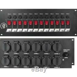 Psl 12Ch Power Control Panel Lights on off 12 Switches LED Dimmer Premium