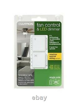 Qty 20. Lutron Maestro Fan Control and Light Dimmer for dimmabl LEDs