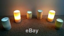 RESTORATION HARDWARE Pillar Candle Light String Set of 6 With Dimmer Switch RARE