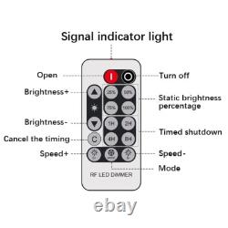 RF LED Stepless Dimmer Switch DC 5V 12V 24V 40A For Single Color LED Strip Light