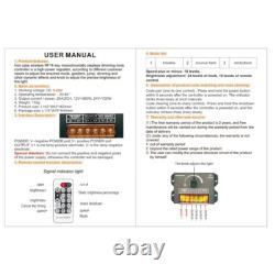 RF LED Stepless Dimmer Switch DC 5V 12V 24V 40A For Single Color LED Strip Light