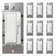 Radiant 150w Rocker Dimmer For Led/cfl/halogen/incandescent Bulbs, 3-way/1-pole