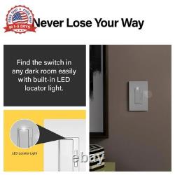 Radiant 450W LED Dimmer Light Switch 3-Way Rocker White 3-Pack Pass & Seymour