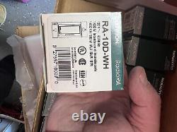 Radio RA Lot Of 10 Devices RA-6D and RA-10D WH Switches White Gloss Finish
