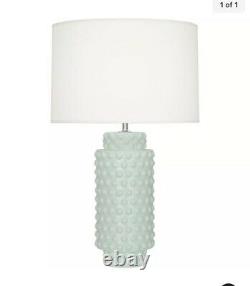 Robert Abbey Dolly 1 Light Table Lamp, Celadon Glazed Textured Ceramic CL800