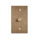 Select 1-gang Solid Brass Rotary Dimmer Switch, Vintage Brass Finis. Fas