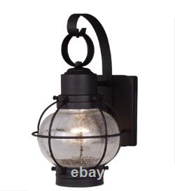Set of 2 Vaxcel OW21861TB Chatham 1 Light 12 Textured Black Outdoor Wall Sconce